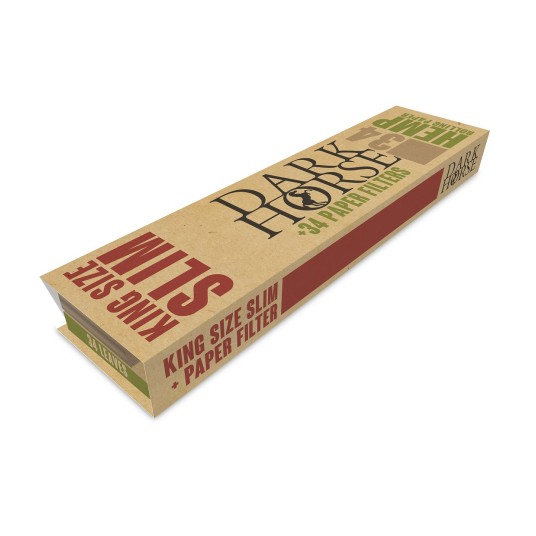 Bibułki DARK HORSE King Size Brown 14g + Filtry -zdjęcie numer 2