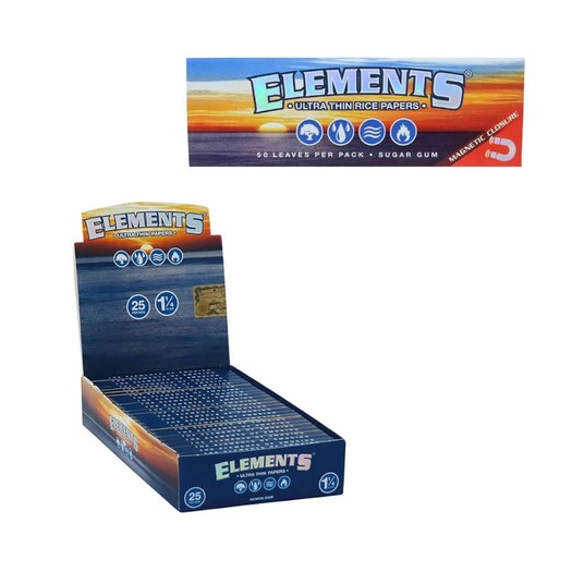 Bibułki ELEMENTS Ultra Thin 1 1/4 Rice -zdjęcie numer 1