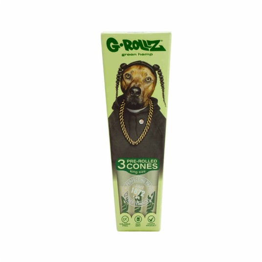 Bibułki G-ROLLZ Cones 3szt Pet Rock Rap Organic -zdjęcie numer 1