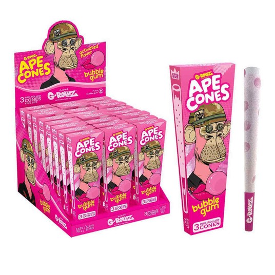 Bibułki G-ROLLZ Cones Bubblegum -zdjęcie numer 1