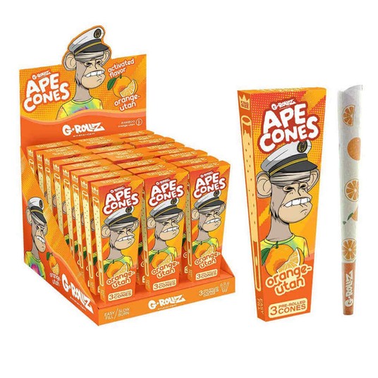 Bibułki G-ROLLZ Cones Orange -zdjęcie numer 1