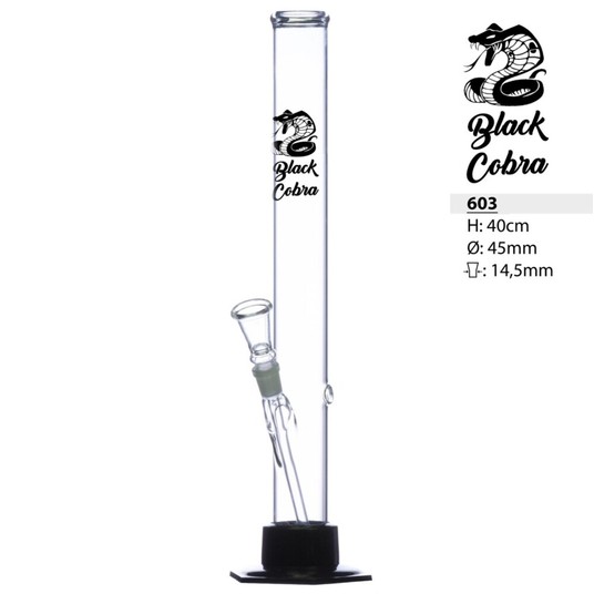 Bongo Szklane Bullet Black Cobra 40cm -zdjęcie numer 1
