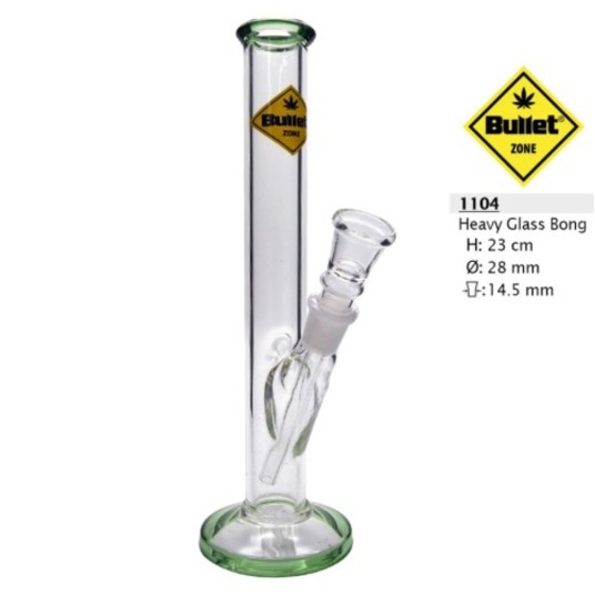 Bongo Szklane Bullet Green Cylinder 23cm -zdjęcie numer 1