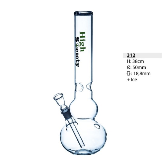 Bongo Szklane Bullet High Society With Ice 38cm -zdjęcie numer 1