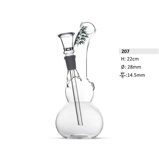Bongo Szklane Bullet Jhari 22cm -zdjęcie numer 1