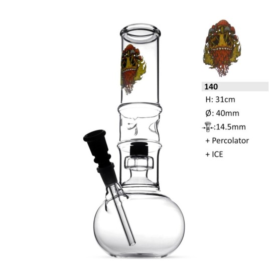 Bongo Szklane Bullet Mushroom Perculator Ice 31cm -zdjęcie numer 1