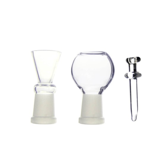 Bongo Szklane Bullet Oil Bong Green Dabbing 16cm -zdjęcie numer 2