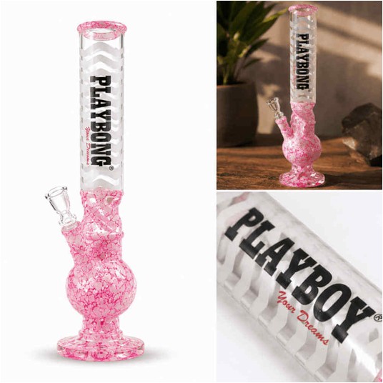 Bongo Szklane Bullet Playbong Pink 43cm -zdjęcie numer 1