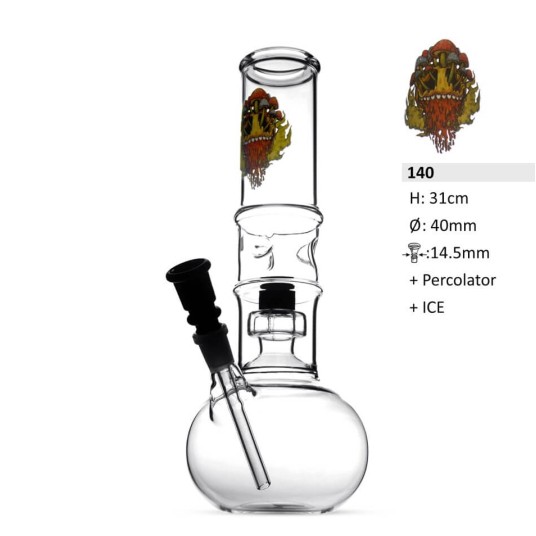 Bongo Szklane Bullet Skull With Ice 31cm -zdjęcie numer 1