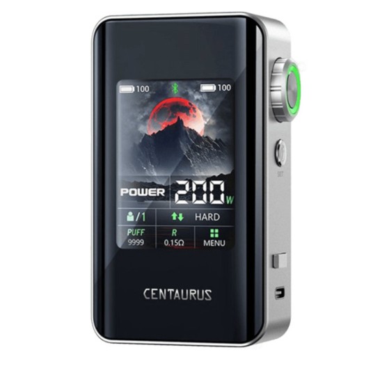 BOX MOD LOST VAPE Centaurus BT200 Silver Carbon -zdjęcie numer 1