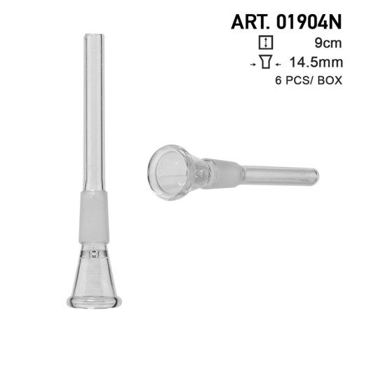 Cybuch szklany do bonga SG14.5mm L9 cm -zdjęcie numer 2