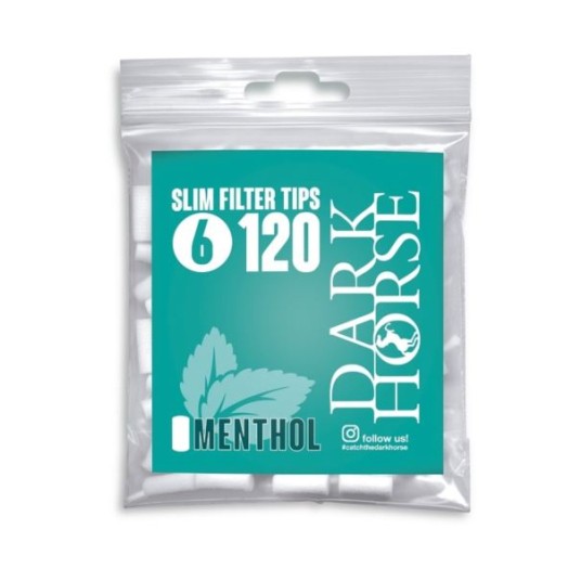 Filtry DARK HORSE Menthol 6/15mm 120szt -zdjęcie numer 1