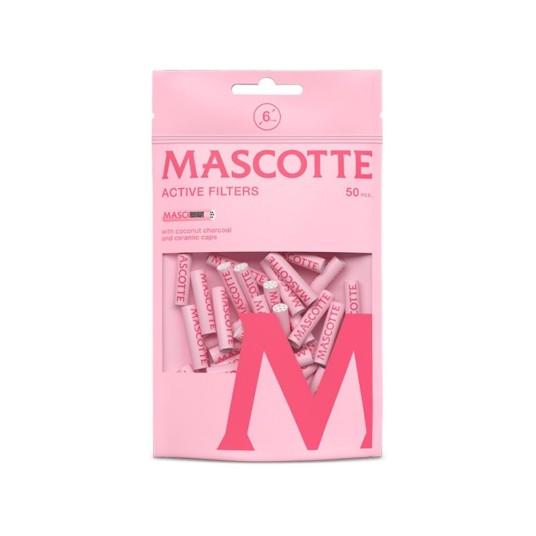 Filtry Węglowe Active Mascotte Pink 6mm 50szt -zdjęcie numer 1