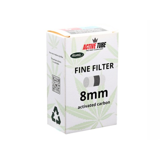 Filtry Z Węglem Aktywnym Active Tube 100szt 8mm -zdjęcie numer 1