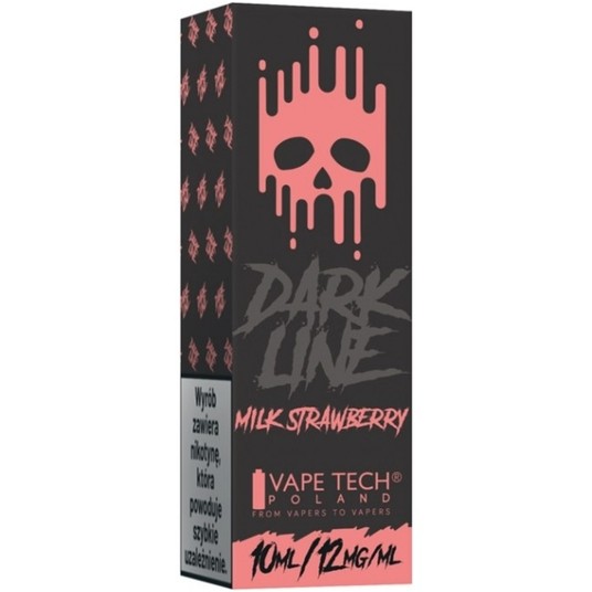 Liquid DARK LINE 10ml Milk Strawberry 12mg -zdjęcie numer 1