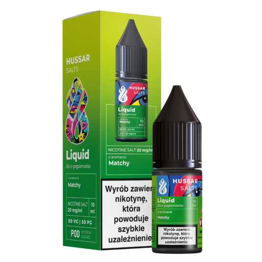 Liquid Hussar Salt 20mg 10ml Matcha -zdjęcie numer 1