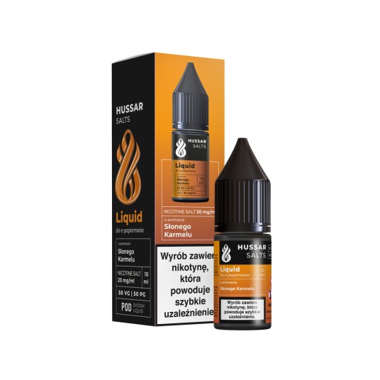 Liquid Hussar Salt 20mg 10ml Slony Karmel -zdjęcie numer 1