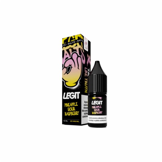 Liquid LEGIT Salt 10ml Pineapple Sour Raspberry -zdjęcie numer 1