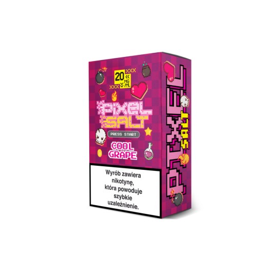Liquid PIXEL SALT 10ml 20mg Cool Grape 2026 -zdjęcie numer 1