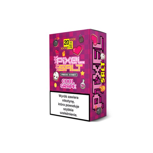 Liquid PIXEL SALT 10ml 20mg Cool Grape 2026 -zdjęcie numer 1
