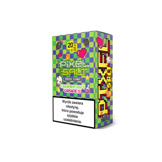 Liquid PIXEL SALT 10ml 20mg Cranberry Grapes 2026 -zdjęcie numer 1