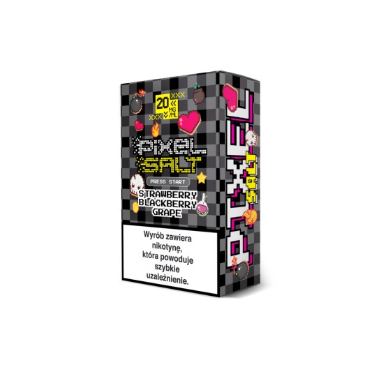 Liquid PIXEL SALT 10ml 20mg Straw Blackb Grap 2026 -zdjęcie numer 1