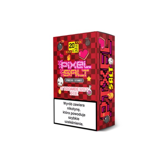 Liquid PIXEL SALT 10ml 20mg Strawberry Ice 2026 -zdjęcie numer 1