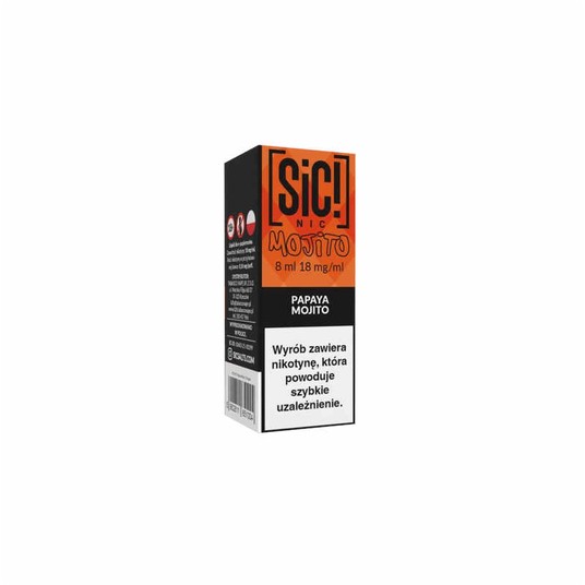 Liquid SIC! NIC 8ml Papaya Mojito 18mg -zdjęcie numer 1