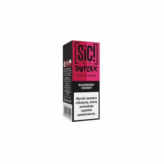 Liquid SIC! NIC 8ml Raspberry Cherry 12mg -zdjęcie numer 1