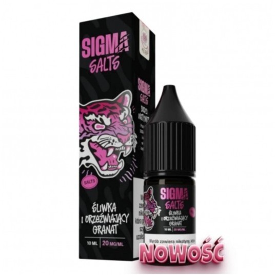 Liquid SIGMA Salts 10ml 20mg Śliwka Orzeźwi Granat -zdjęcie numer 1