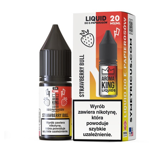 Liquid Sól Aroma King 10ml 20mg Strawberry Bull -zdjęcie numer 1