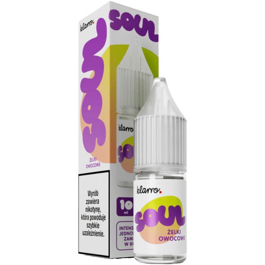 Liquid Sól Klarro SOUL Zelki Owocowe 20mg 10ml -zdjęcie numer 1