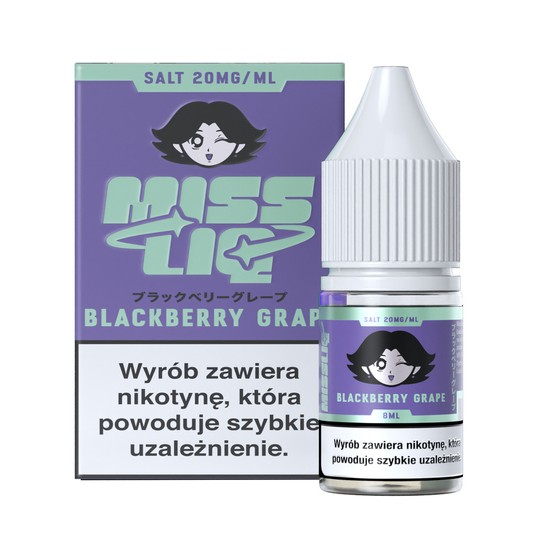 Liquid Sól Miss Liq 8ml Blackberry Grape 20mg -zdjęcie numer 1