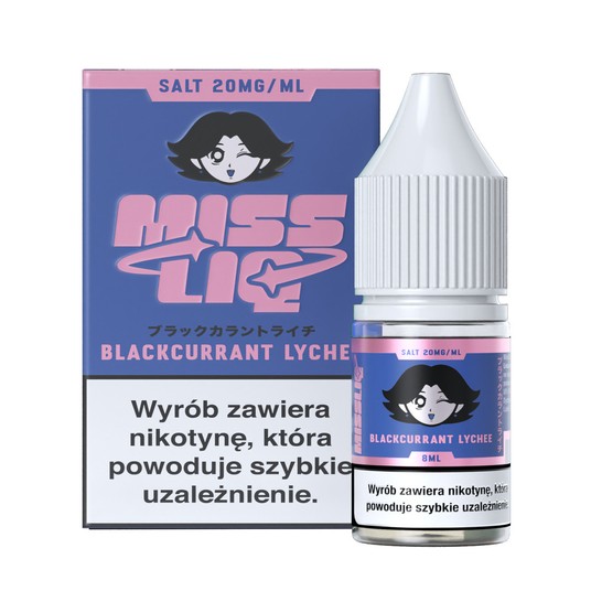 Liquid Sól Miss Liq 8ml Blackcurrant Lychee 20mg -zdjęcie numer 1