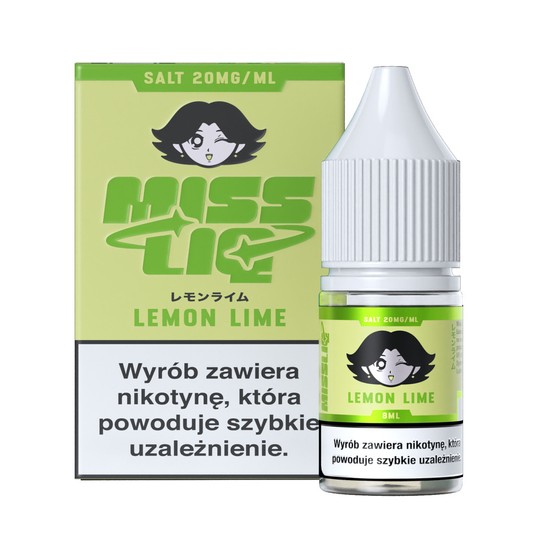 Liquid Sól Miss Liq 8ml Lemon Lime 20mg -zdjęcie numer 1