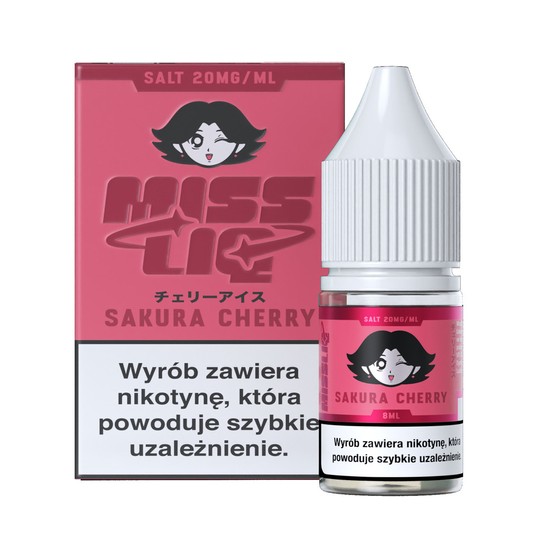 Liquid Sól Miss Liq 8ml Sakura Cherry 20mg -zdjęcie numer 1