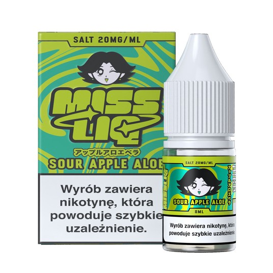 Liquid Sól Miss Liq 8ml Sour Apple Aloe 20mg -zdjęcie numer 1