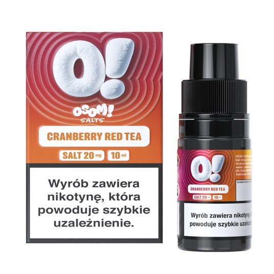 Liquid Sól OSOM! 10ml Cranberry Red Tea 20mg -zdjęcie numer 1