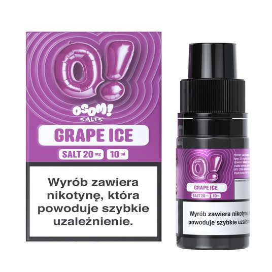 Liquid Sól OSOM! 10ml Grape Ice 20mg -zdjęcie numer 1