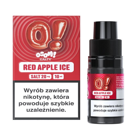 Liquid Sól OSOM! 10ml Red Apple Ice 20mg -zdjęcie numer 1