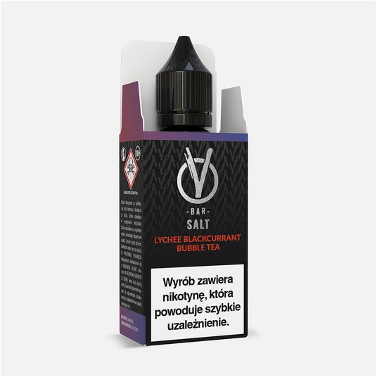 Liquid Sól Vbar 10ml 20mg Lyche Blackcurr Bubb Tea -zdjęcie numer 1
