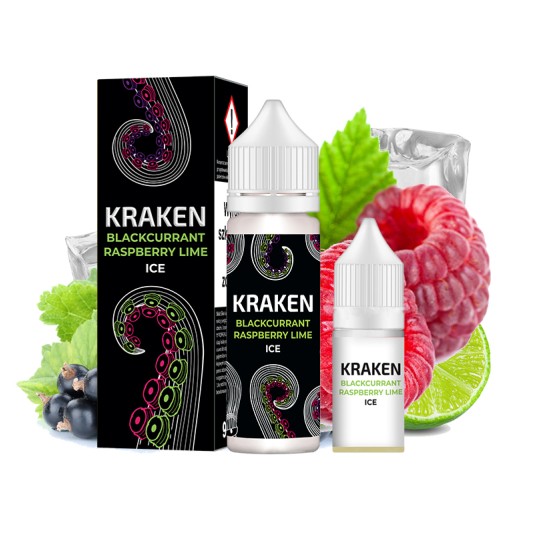 Longfill Kraken 9/10ml Blackcur Raspberry Lime Ice -zdjęcie numer 1