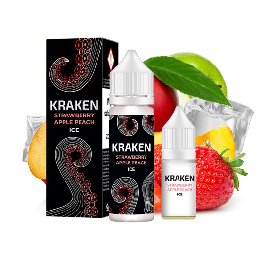 Longfill Kraken 9/10ml Strawberry Apple Peach Ice -zdjęcie numer 1