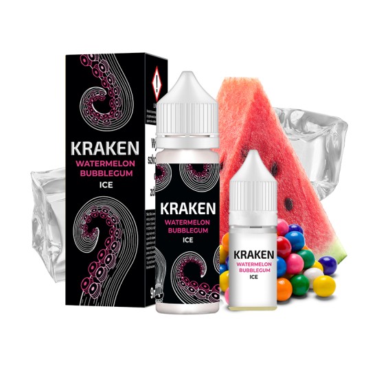 Longfill Kraken 9/10ml Watermelon Bubblegum Ice -zdjęcie numer 1