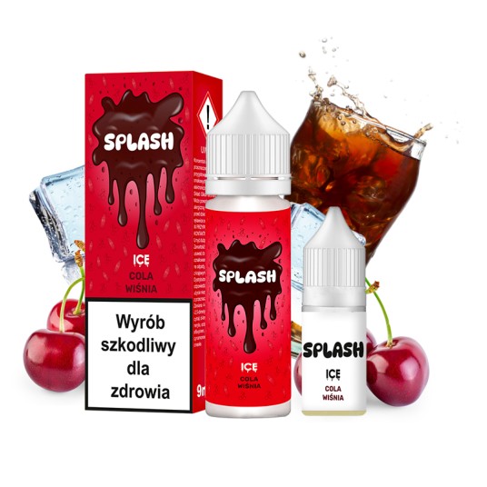 Longfill Splash 9/10ml Cola Wiśnia Ice -zdjęcie numer 1