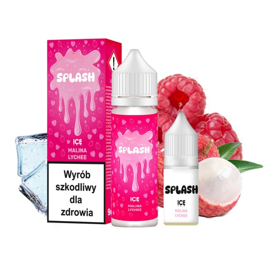 Longfill Splash 9/10ml Malina Lychee Ice -zdjęcie numer 1