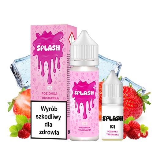 Longfill Splash 9/10ml Poziomka Truskawka Ice -zdjęcie numer 1