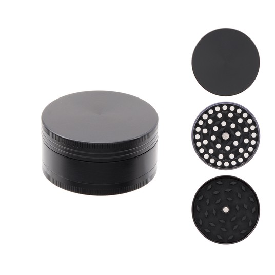 Młynek Metalowy Atomic 50mm 3cz czarny 6/120 -zdjęcie numer 1