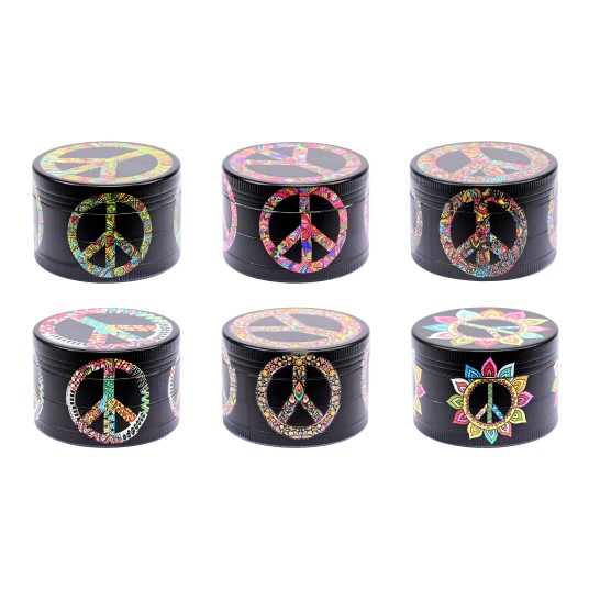Młynek Metalowy Atomic Peace 52mm 4cz 6/120 -zdjęcie numer 1