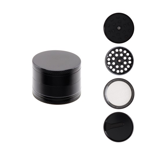 Młynek metalowy Black 50mm 4 częściowy -zdjęcie numer 1